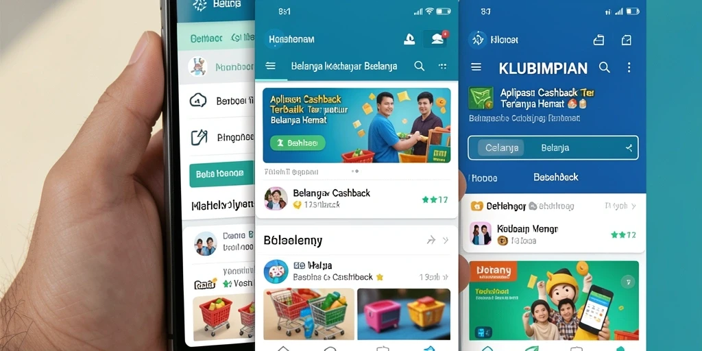 Tampilan antarmuka pengguna aplikasi KLUBIMPIAN yang menarik.