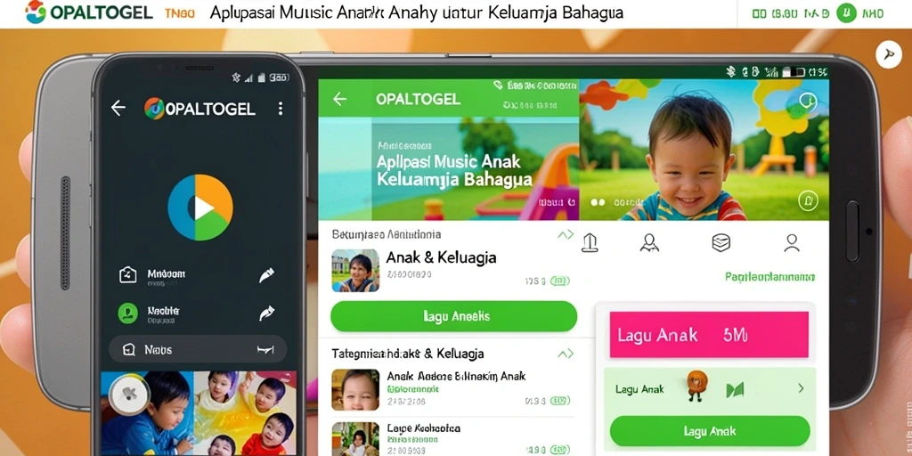 Screenshot utama OPALTOGEL menampilkan antarmuka penuh warna untuk lagu anak.