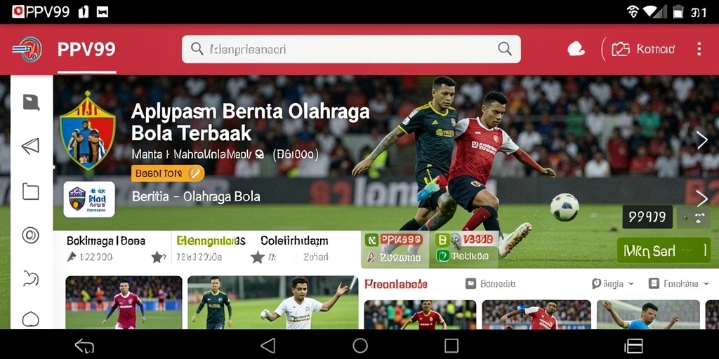 Antarmuka aplikasi PPV99 yang informatif dan mudah digunakan.