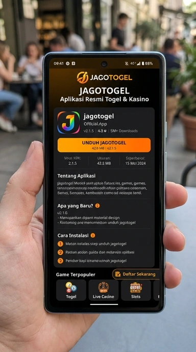 Tampilan halaman APK jagotogel